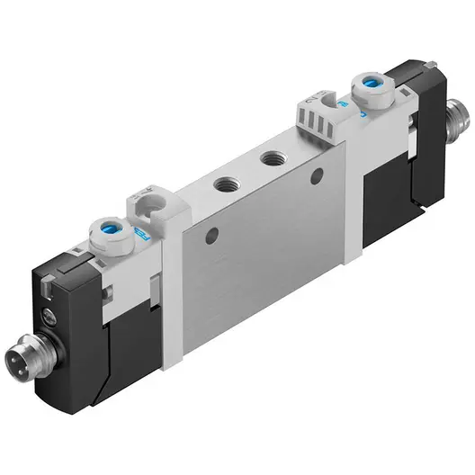 Разпределител на въздух Festo електромагнитен  2.5-8 bar, M5, 135 л/мин, 24 DC V, VUVG-L10-T32C-MT-M5-1R8L