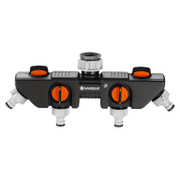 Съединител на маркучи Gardena бърза връзка М - бърза връзка М - резба Ж за спирателен кран четирипътен 3/4 - 1 - product - 010 GRD 843