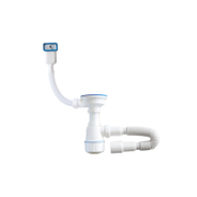 Сифон за мивка Nova Plastic PVC с преливник и гъвкава връзка  ф 32x114 мм, 780 мм - product - 010 HRM 962