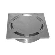 Сифон подов Dragolovi с долно оттичане алуминиев, с воден затвор  170х170 мм, ф 110 мм, квадрат - product - 010 JNZ 505