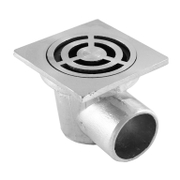 Сифон подов Dragolovi със странично оттичане алуминиев  85х85 мм, ф 50 мм, квадрат - product - 010 JNZ 618