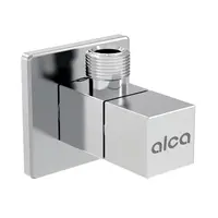 Кран Alca Plast ъглов с керамична глава  1/2" х 3/8", резба М - резба М, ARV002