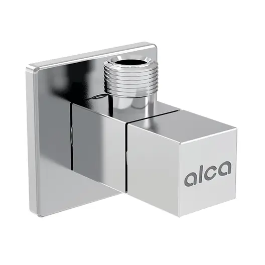 Кран Alca Plast ъглов с керамична глава  1/2" х 3/8", резба М - резба М, ARV002