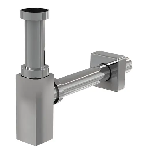 Сифон за мивка Alca Plast метален без витло  ф 32 мм x 1 1/4", A401