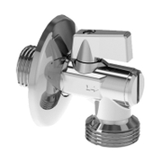 Кран Eurotermo сферичен метален ъглов за пералня 1/2 x 3/4, 10 bar, резба М - резба М, 709 - product - 010 MIP1249