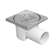 Сифон подов Sonico със странично оттичане пластмасов с воден затвор 100х100 мм, ф 50 мм, квадрат - product - 010 SNK 703