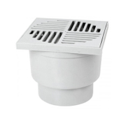 Сифон подов Zmm Maxpol с долно оттичане пластмасов с воден затвор 150x150 мм, ф 110 мм, квадрат - product - 010 SNK 908