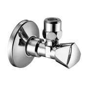 Кран Schell кеклов метален ъглов ф 10 мм x 1/2 х 3/8, резба М <> резба М - product - 010 SNX1099