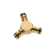 Съединител на маркучи Amig бърза връзка М - бърза връзка М - бърза връзка М Y-образен месингов 1/2 - 5/8 - 3/4, 2091 - product - 010 TEK 972