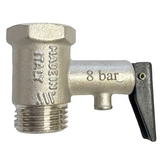 Предпазен клапан за бойлер Syveco с лостче  1/2", 8 bar