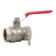 Кран Syveco сферичен метален с изпразнител 2, резба Ж <> резба Ж, Sferaco - product - 010 TRD 723