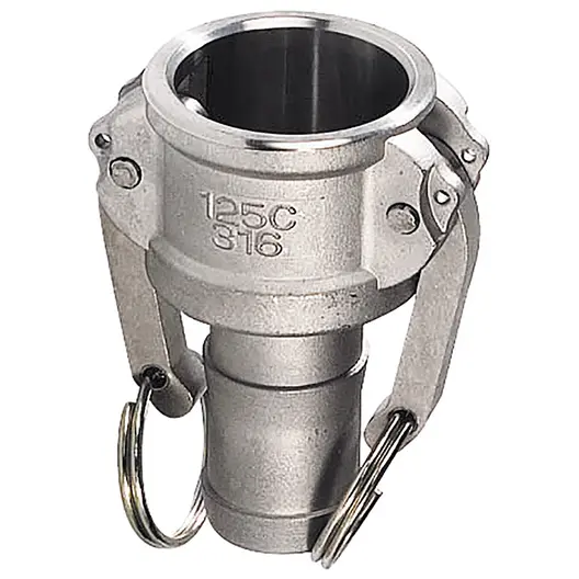 Съединител на маркучи Sferaco Camlock Ж - маркуч  11 bar, 1/2", Тип C, неръждаема стомана, 2243
