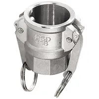 Съединител на маркучи Sferaco Camlock Ж - женска резба  18 bar, 1", Тип D, неръждаема стомана, 2244