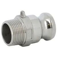Съединител на маркучи Sferaco Camlock М - мъжка резба  14 bar, 3", Тип F, неръждаема стомана, 2246