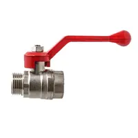 Кран Ferro сферичен метален с нипел 1 1/2", резба М <> резба Ж, Best