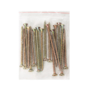 Винт за дърво Valenta с фрезенкова глава, поцинкован жълт  5x80 мм, PZ 2, 20 бр./опак., DIN 7505 - product - 013 TGK 014