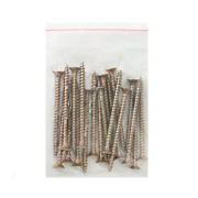 Винт за дърво Valenta с фрезенкова глава, поцинкован жълт  6x80 мм, PZ 3, 20 бр./опак., DIN 7505 - product - 013 TGK 035