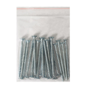 Винт за дърво Vipa с фрезенкова глава, поцинкован бял  5x70 мм, PZ 2, 20 бр./опак., DIN 7505 A - product - 013 TGK 030 20