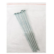 Винт за дърво Vipa с фрезенкова глава, поцинкован бял  6x160 мм, PZ 3, 5 бр./опак., DIN 7505 A - product - 013 TGK 056 5