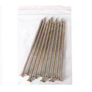 Винт за дърво Valenta с фрезенкова глава, поцинкован жълт  6x120 мм, PZ 3, 10 бр./опак., DIN 7505 - product - 013 TGK 059