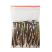 Винт за дърво Valenta с фрезенкова глава, поцинкован жълт  6x90 мм, PZ 3, 20 бр./опак., DIN 7505 - product - 013 TGK 093