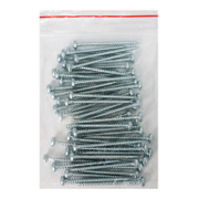 Винт за дърво Valenta с полуобла глава поцинкован бял  4x50 мм, TX 20, 50 бр./опак., DIN 7505 B - product - 013 TGK 107