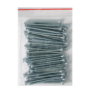 Винт за дърво Valenta с полуобла глава поцинкован бял 4x60 мм, TX 20, 50 бр./опак., DIN 7505 B - product - 013 TGK 108