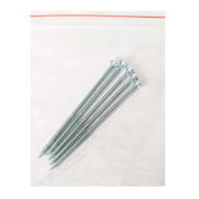 Винт за дърво Vipa с фрезенкова глава, поцинкован бял  6x140 мм, PZ 3, 5 бр./опак., DIN 7505 A - product - 013 TGK 101 5