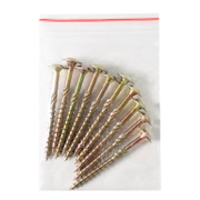 Винт за дърво DMX с полуобла глава с борд поцинкован жълт 5x60 мм, TX 25, 10 бр./опак., CT - product - 013 TGK 102 10