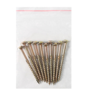 Винт за дърво DMX с полуобла глава с борд поцинкован жълт 5x70 мм, TX 25, 10 бр./опак., CT - product - 013 TGK 103 10