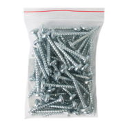 Винт за дърво Valenta с полуобла глава поцинкован бял 4.5x30 мм, TX 20, 50 бр./опак., DIN 7505 B - product - 013 TGK 111