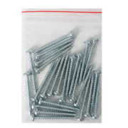 Винт за дърво Valenta с полуобла глава поцинкован бял 5x50 мм, TX 25, 25 бр./опак., DIN 7505 B - product - 013 TGK 123