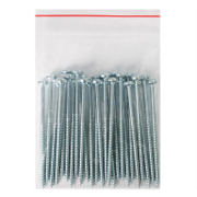 Винт за дърво Valenta с полуобла глава поцинкован бял 4.5x80 мм, TX 20, 25 бр./опак., DIN 7505 B - product - 013 TGK 134