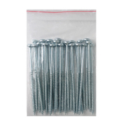 Винт за дърво Valenta с полуобла глава поцинкован бял  5x100 мм, TX 25, 25 бр./опак., DIN 7505 B - product - 013 TGK 138