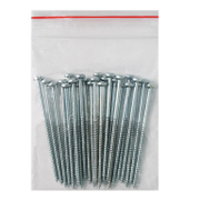 Винт за дърво Valenta с полуобла глава поцинкован бял 4x80 мм, TX 20, 25 бр./опак., DIN 7505 B - product - 013 TGK 132