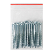 Винт за дърво Valenta с полуобла глава поцинкован бял  4.5x70 мм, TX 20, 25 бр./опак., DIN 7505 B - product - 013 TGK 133