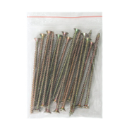 Винт за дърво Valenta с фрезенкова глава, поцинкован жълт  5x100 мм, PZ 2, 20 бр./опак., DIN 7505 - product - 013 TGK 144