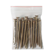 Винт за дърво Valenta с фрезенкова глава, поцинкован жълт  6x90 мм, PZ 3, 20 бр./опак., DIN 7505 - product - 013 TGK 145