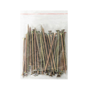 Винт за дърво Valenta с фрезенкова глава, поцинкован жълт  4x80 мм, PZ 2, 50 бр./опак., DIN 7505 - product - 013 TGK 157