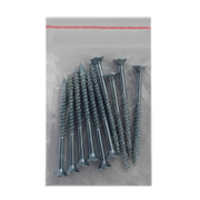 Винт за дърво MFI с фрезенкова глава, поцинкован бял  6x80 мм, PZ 3, 10 бр./опак., Jet-Fast - product - 013 TGK 174 10