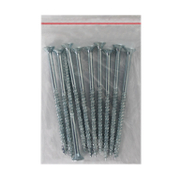 Винт за дърво MFI с фрезенкова глава, поцинкован бял  6x100 мм, PZ 3, 10 бр./опак., Jet-Fast - product - 013 TGK 176 10