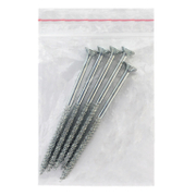 Винт за дърво MFI с фрезенкова глава, поцинкован бял  6x110 мм, PZ 3, 5 бр./опак., Jet-Fast - product - 013 TGK 177 5