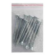 Винт за дърво MFI с фрезенкова глава, поцинкован бял  6x60 мм, PZ 3, 10 бр./опак., Jet-Fast - product - 013 TGK 172 10