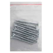 Винт за дърво MFI с фрезенкова глава, поцинкован бял  6x70 мм, PZ 3, 10 бр./опак., Jet-Fast - product - 013 TGK 173 10