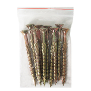 Винт за дърво DMX с фрезенкова глава, поцинкован жълт  6x70 мм, TX 30, 10 бр./опак., CS - product - 013 TGK 384