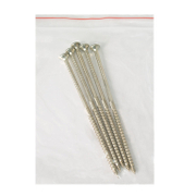 Винт за дърво DMX с фрезенкова глава, поцинкован жълт  6x160 мм, TX 30, 5 бр./опак., CS - product - 013 TGK 381