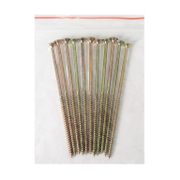 Винт за дърво Valenta с фрезенкова глава, поцинкован жълт  5x130 мм, PZ 2, 10 бр./опак., DIN 7505 - product - 013 TGK 454