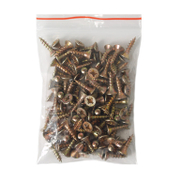 Винт за дърво Valenta с фрезенкова глава, поцинкован жълт  4x15 мм, PZ 2, 100 бр./опак., DIN 7505 - product - 013 TGK 478