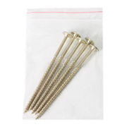 Винт за дърво DMX с полуобла глава с борд поцинкован жълт 6x120 мм, TX 30, 5 бр./опак., CT - product - 013 TGK 514 5