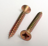 Винт за дърво Valenta с фрезенкова глава, поцинкован жълт  6x130 мм, PZ 3, 200 бр./опак., DIN 7505 - product - 013 VAL 146